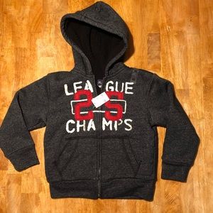 TCP Boys Fall Sherpa Hoodie WARM size 4 NEW!